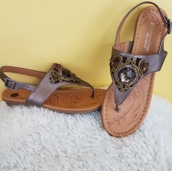 Naturalizer Shoes - NWOT Naturalizer Jeweled "Waverly" Thong Sandal